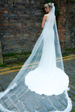Load image into Gallery viewer, Single Tier Chapel Length Veil with Gathered Tulle