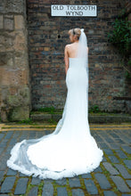 Load image into Gallery viewer, Single Tier Chapel Length Veil with Gathered Tulle