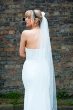 Load image into Gallery viewer, Single Tier Chapel Length Veil with Gathered Tulle