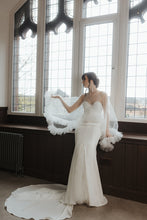 Load image into Gallery viewer, Tulle Cape with Gathered Tulle Hem