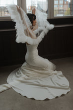 Load image into Gallery viewer, Tulle Cape with Gathered Tulle Hem