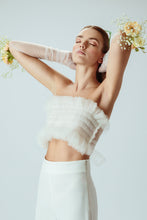 Load image into Gallery viewer, Ella Tulle Bandeau in Silk White
