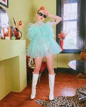Load image into Gallery viewer, Angel Tulle Top in Mint Green
