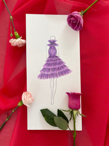 Violet Fashion Illustration