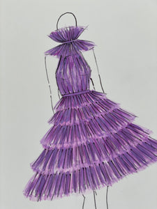 Violet Fashion Illustration