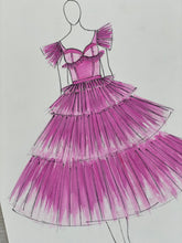 Load image into Gallery viewer, Pink Wednesday Fashion Illustration
