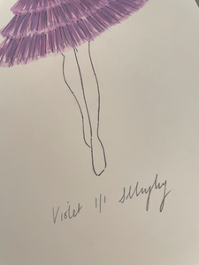 Violet Fashion Illustration