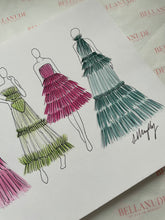 Load image into Gallery viewer, In Bloom A4 Fashion Illustration
