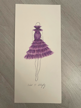 Load image into Gallery viewer, Violet Fashion Illustration

