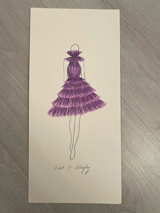 Violet Fashion Illustration